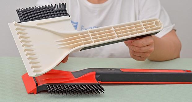 Wirth 2-in-1 Eiskratzer mit Schneebesen im Test - wählen Sie den Eisschaber in Ihrem favorisierten Design: rot/schwarz, weiß/schwarz oder pink/schwarz