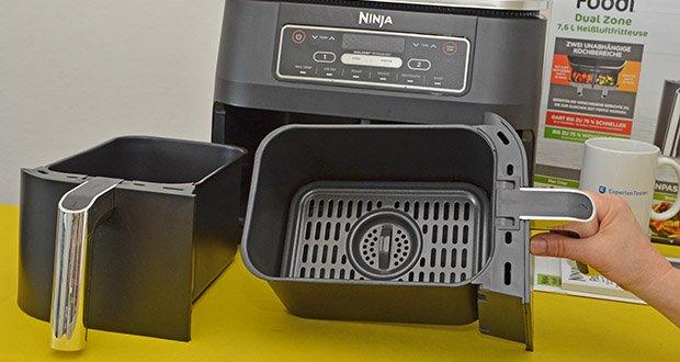 Ninja Foodi Dual Zone Heißluftfritteuse AF300EU im Test - Kapazität: 3.8 L pro Fach/ 7.6 L gesamt