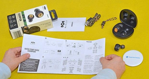 House of Marley True Wireless Champion In-Ear Ohrhörer im Test - die Spitzenleistung des Mikrofons trägt dazu bei, klare Anrufe zu ermöglichen, während die nahtlose Verbindung zur Leistungssteigerung beiträgt