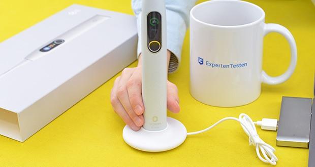 Oclean X Pro Elite Schallzahnbuerste im Test - Batteriekapazität: 800mAh; Aufladen dauert nur 2 Stunden