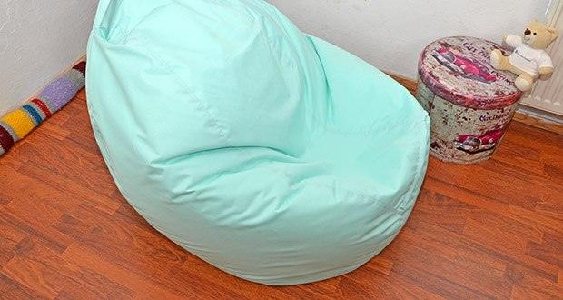 Bruni Sitzsack Classico im Test - die Nähte sind für bessere Atmungsaktivität unversiegelt