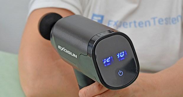 ExoGun DreamPro Massagepistole im Test - Akkulaufzeit: 4 Stunden