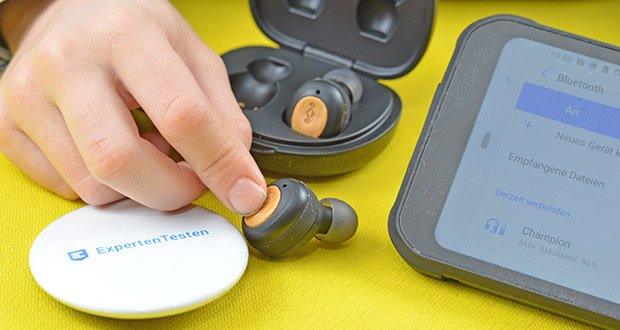 House of Marley True Wireless Champion In-Ear Ohrhörer im Test - hochmoderne leistungsstarke Bluetooth-Technologie