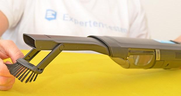 Shark Akku-Handstaubsauger WV200EU im Test - die mitgelieferte Fugendüse (mit Staubbürste) und das Tierhaar Multi Tool eignen sich ideal zum Entfernen von Tierhaaren von Sofas, zum Auffrischen von Polstern und Vorhängen und zum Beseitigen lästiger Krümel aus dem Auto