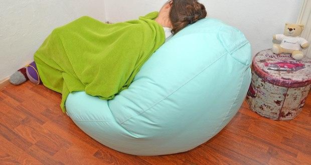 Bruni Sitzsack Classico im Test - PU-beschichtete Material; Bezug abnehmbar, abwischbar und waschbar