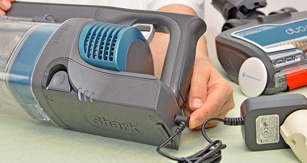 Shark Anti Hair Wrap Akku-Staubsauger IZ201EUT im Test - Ladezeit: 3,5 h; Laufzeit: bis zu 40 min