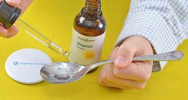 effective nature Vitamin D3 Tropfen in Kokosöl im Test - mit diesen Vitamin-D3-Tropfen auf Kokosöl-Basis bietet effective nature ein äusserst hochdosiertes Vitamin-D3-Präparat an