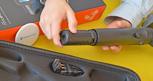 Hohem iSteady Pro4 Action Kameras Gimbal im Test - Sie können verschiedenen Zubehör anschließen