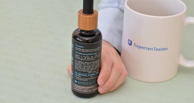 NatuRise Moonlight Melatonin 50ml im Test - Inhaltsstoffe: Mittelkettige Triglyceride aus Kokos (MCT-Ă–l), Alkohol, Melatonin