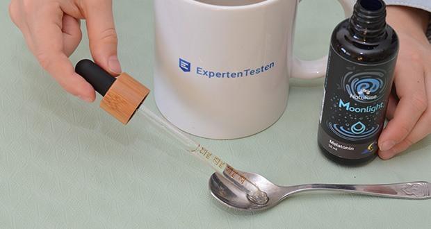 NatuRise Moonlight Melatonin 50ml im Test - Pipette mit Volumenskala