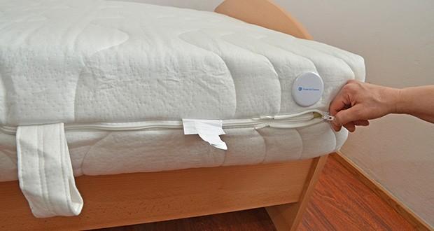 Beco Orthopädische Matratze Vision Top 90 x 200cm im Test - anschmiegsamer und feuchtigkeitsregulierender Doppeltuch-Bezug mit Tencel (56% PES, 44% Tencel)