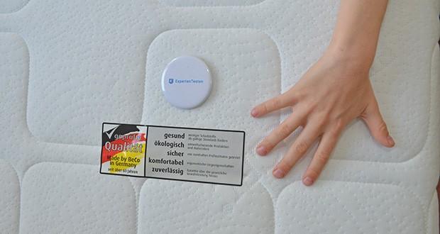 BeCo Matratze Royal Comfort Gel 90 x 200cm im Test - gutes Schlafklima dank offenporigem Schaummaterial und atmungsaktiven Textilien