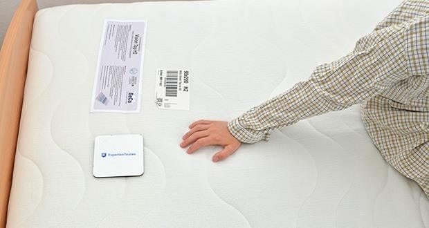 Beco Orthopädische Matratze Vision Top 90 x 200cm im Test - beidseitig mit atmungsaktiver Klimafaser (100% PES) versteppt, bei 60°C waschbar
