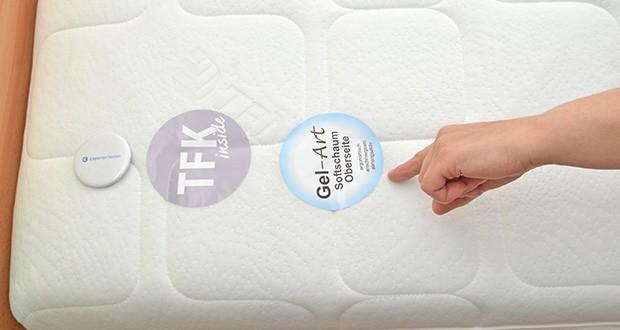 BeCo Matratze Royal Comfort Gel 90 x 200cm im Test - beidseitig mit atmungsaktiver Klimafaser (100% PES) versteppt