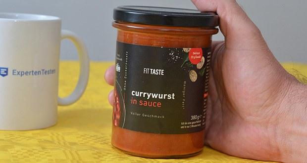 FITTASTE Currywurst in Sauce im Test - hergestellt in Deutschland