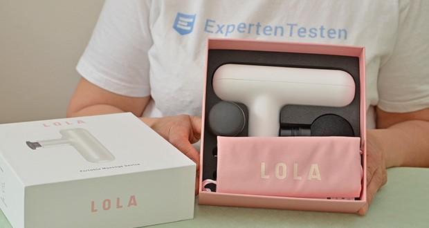 Lola Mini-Massagepistole im Test - 2 Jahre Garantie