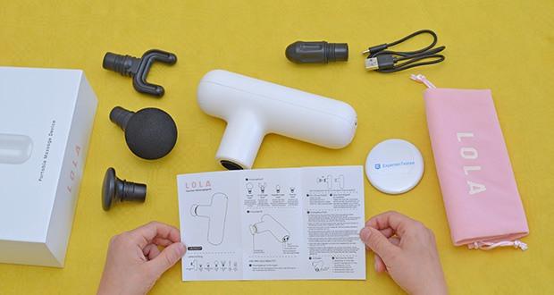 Lola Mini-Massagepistole im Test - Ausschaltautomatik nach 15 Min.