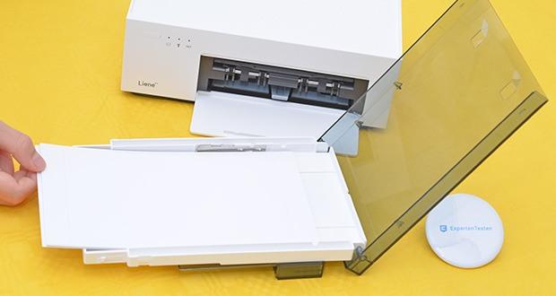 Liene 10X15 WiFi Fotodrucker im Test - wird mit 20 Stücke Sublimationspapier und einem Farbband geliefert