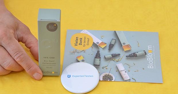 BIOBLOOM 10% Bio CBD Öl 10ml im Test - ~60% Hanfextrakt, ~40% Bio-Hanföl, CBD/CBDA: 1000 mg (10ml)