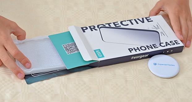 ESR Klare Hülle für Samsung Galaxy S22 im Test - Produktabmessungen: 15.21 x 7.67 x 1.19 cm; Gewicht: 10 Gramm