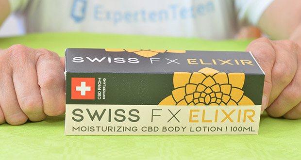 SWISS FX CBD Body Lotion im Test - jede 100 ml Flasche enthält 170 mg CBD