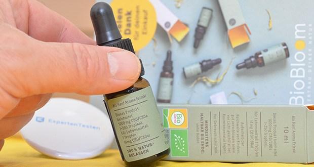 BIOBLOOM 10% Bio CBD Öl 10ml im Test - Bio Austria-zertifiziertes CBD Öl