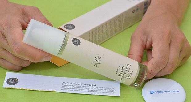 BIOBLOOM Bio CBD Gesichtscreme vitalize im Test - für sensible und irritierte Haut geeignet