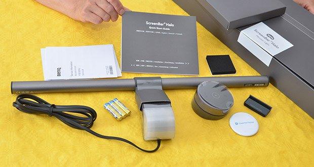 BenQ ScreenBar Halo Monitor Schreibtischlampe im Test - Monitorkompatibilität: 0.71 cm - 6 cm, Rahmen: >=0.64 cm