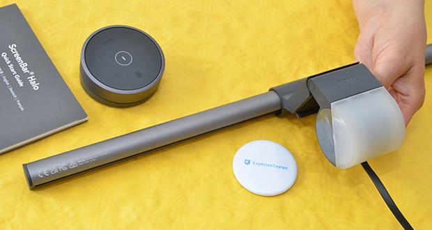 BenQ ScreenBar Halo Monitor Schreibtischlampe im Test - max. Beleuchtungsbereich 70 cm x 42 cm