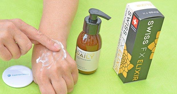 SWISS FX CBD Body Lotion im Test - Note "Sehr gut" in der Dermatest Prüfung
