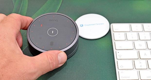 BenQ ScreenBar Halo Monitor Schreibtischlampe im Test - Sie können stufenlos zwischen verschiedenen Helligkeitsstufen und Farbtemperaturen für unterschiedliche Szenarien wechseln