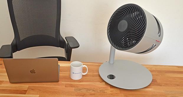 BONECO Air Shower Ventilator F235 im Test - wurde speziell dafür konzipiert, ein größeres Luftvolumen mit höheren Geschwindigkeiten zu bewegen und so einen starken Luftstrom und eine hervorragende Luftzirkulation zu erzeugen