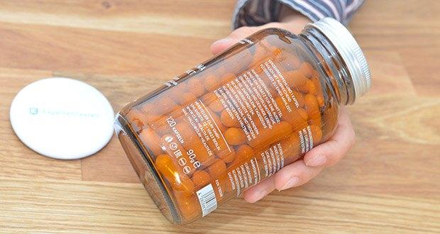 CLAV Curcuma Extrakt Kapseln im Test - 100 % vegan mit offiziellem V-Label Zertifikat; hergestellt in Deutschland
