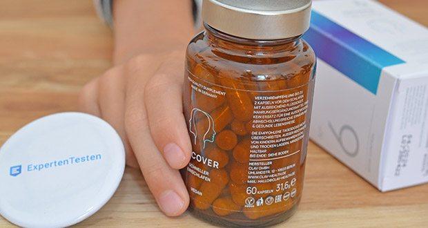 CLAV N°6 Recover Schlafmittel im Test - 100 % vegan mit offiziellem V-Label Zertifikat