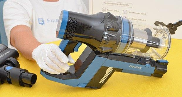 Proscenic I10 Akku-Staubsauger im Test - hat einen hocheffizienten 350W Motor, der eine große Saugkraft von bis zu 25 KPa erzeugt