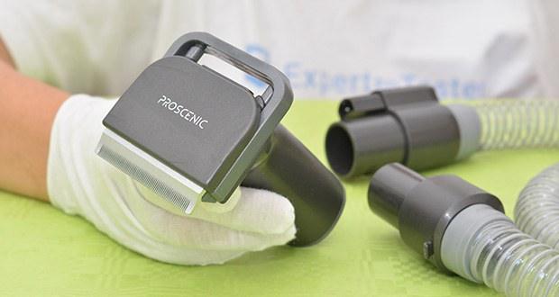 Proscenic Pflegeset für Haustiere im Test - Haarbürste: bringen Sie die Haarbürste an, um lose Haare zu kämmen