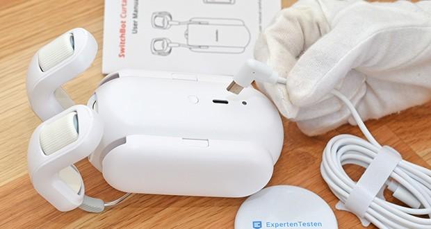 SwitchBot Curtain Smart-Elektromotor für Vorhänge im Test - aufladbar mit Solarpanel (separat erhältlich) anstelle eines kabelgebundenen Systems