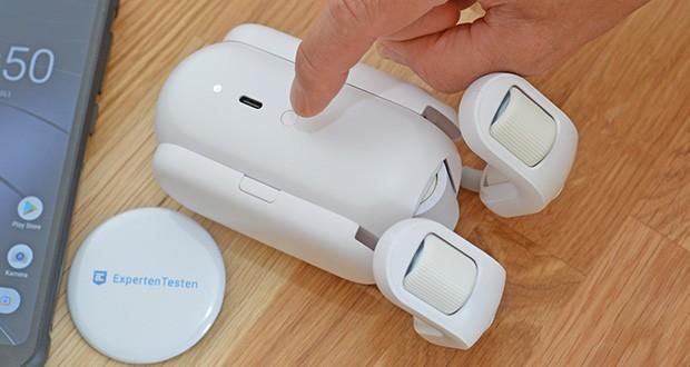 SwitchBot Curtain Smart-Elektromotor für Vorhänge im Test - bietet eine kabellose Steuerung über die SwitchBot App (erhältlich für iOS und Android)