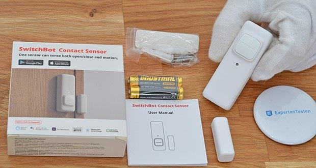 SwitchBot Curtain Smart-Elektromotor für Vorhänge im Test - Tür-Fensterkontakt Sensor: erkennt Tür/Fenster offen und geschlossen