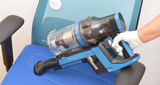 Proscenic I10 Akku-Staubsauger im Test - kann einfach in einen Handsauger für Teppiche, Sofas, Autos und Gardinen verwandelt werden