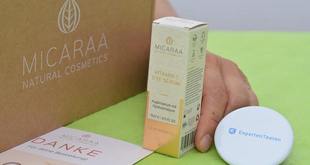MICARAA Augenserum mit Vitamin C im Test - reduziert feine Linien und dunkle Schatten und lindert Schwellungen