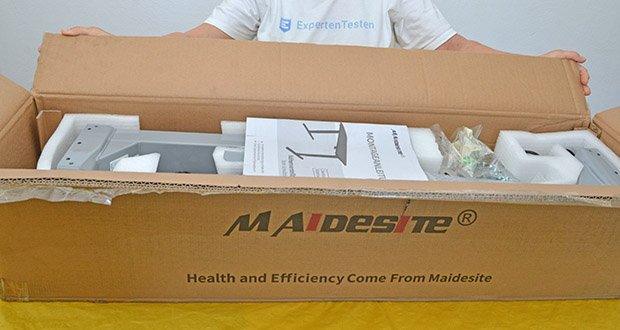 Maidesite höhenverstellbarer Schreibtisch T2 Pro Plus im Test - Packmaße: 106×27×23.5 cm; Gewicht: 29 kg