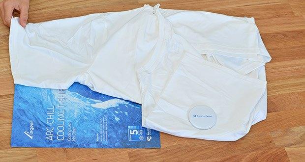 Elegear kühlender T-Shirt Herren Weiss im Test - gute Qualität mit guter Reißfestigkeit