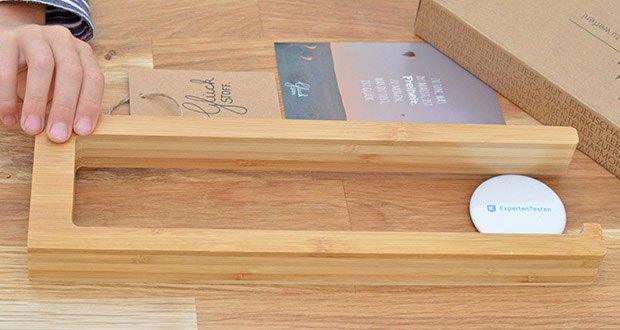 Glückstoff Bambus Küchenrollenhalter im Test - aus FSC-zertifizierten Bambus