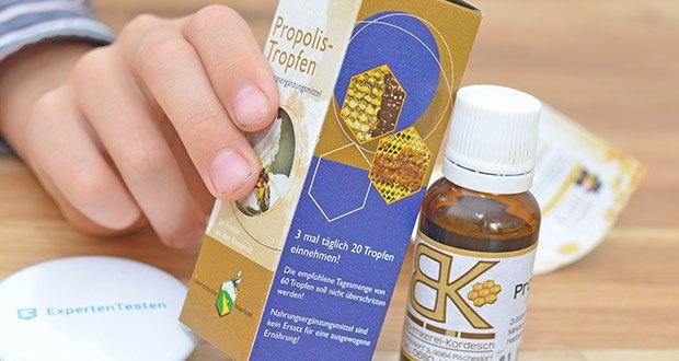 Bio-Imkerei Kordesch Bio Propolis Tropfen im Test - Zutaten: Bio Propolis, Bio Alkohol