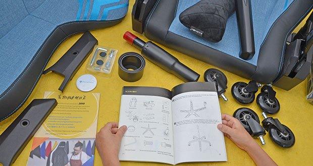 KARNOX Gaming Stuhl Bluish Edition im Test - ausfĂĽhrliche Montageanleitung fĂĽr den einfachen Aufbau