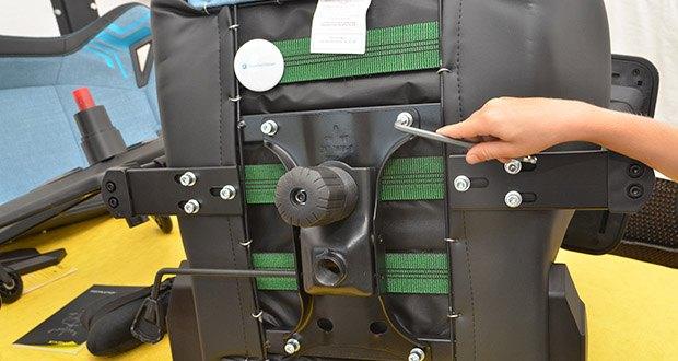 KARNOX Gaming Stuhl Bluish Edition im Test - verfügt über einen verstärkten Stahlrahmen