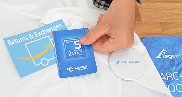 Elegear kĂĽhlender T-Shirt Herren Weiss im Test - Material: 90% Japanische Arc-Chill KĂĽhlnylon mit 10% Japanische Arc-Chill KĂĽhlspandex mit Jade-Nanopartikeln