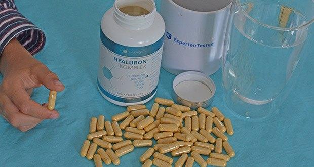 Like WOW Cosmetics Hyaluron Komplex im Test - hochmolekulare Hyaluronsäure Kapseln hochdosiert mit 600 mg pro Tagesdosis aus Fermentation aus GMO-freien Mais