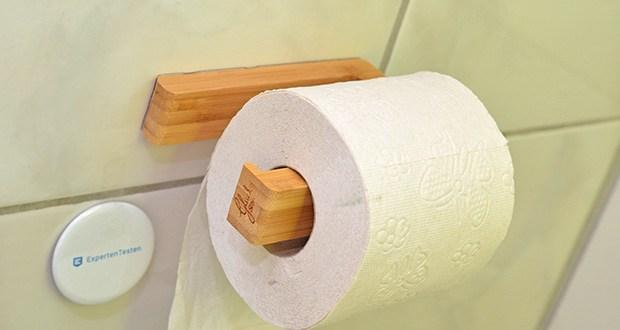 Glückstoff Bambus Klopapierhalter im Test - wasserabweisend & hygienisch